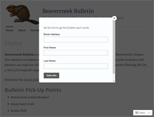 Tablet Screenshot of beavercreekbulletin.org